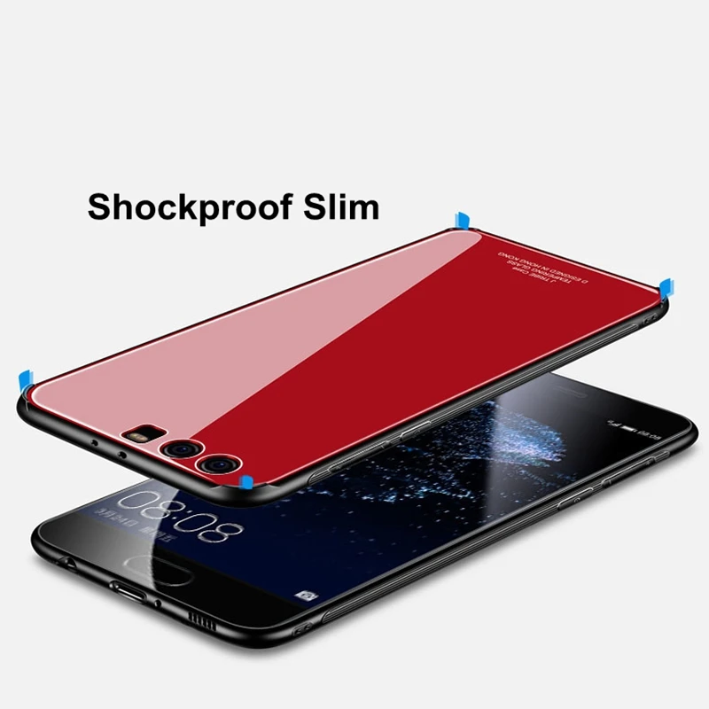 Чехол YSW из закаленного стекла для Huawei Honor 9 роскошный чехол-накладка Жесткий