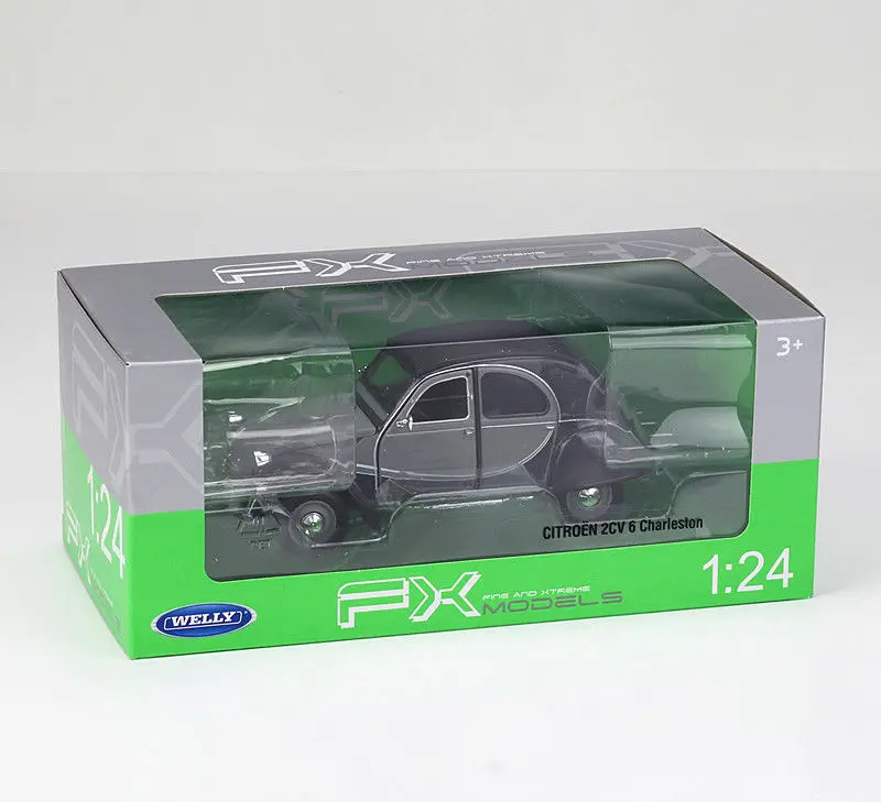 Welly 1:24 Citroen 2CV 6 Charleston литая под давлением модель спортивный гоночный автомобиль Транспортное средство Новое в коробке