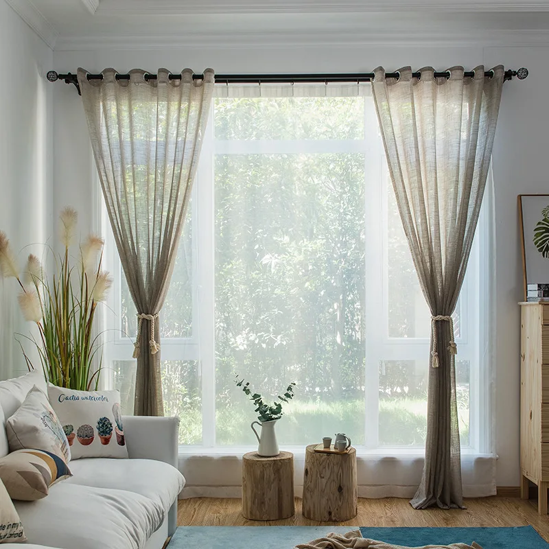 WLIARLEO Шторы s Translucidu Тюль Sheer простой окна для Спальня гостиной Cortinas