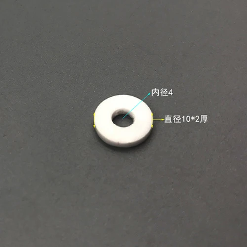 M4x10x2mm (5Pcs) M3.2 M4 M5 высокотемпературные глинозема керамические шайбы кольцо износ/коррозионно-стойкий коврик изоляция анти-окисление прокладка - Цвет: M4x10x2mm (5Pcs)