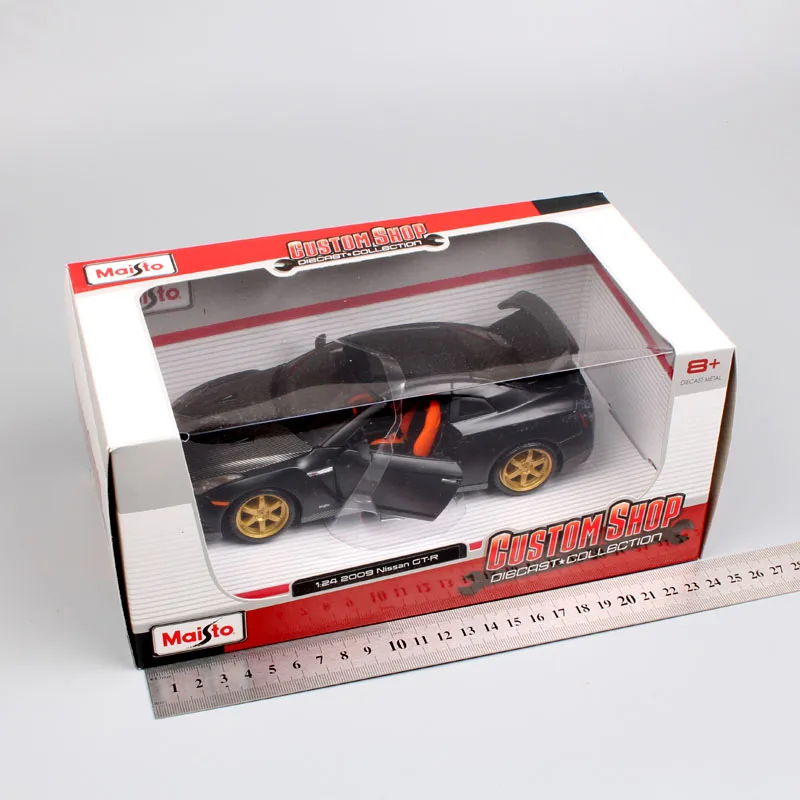 Масштаб 1:24 mini Maisto 2009 Nissan GTR Skyline супер спорт турбо R35 гоночный автомобиль купе