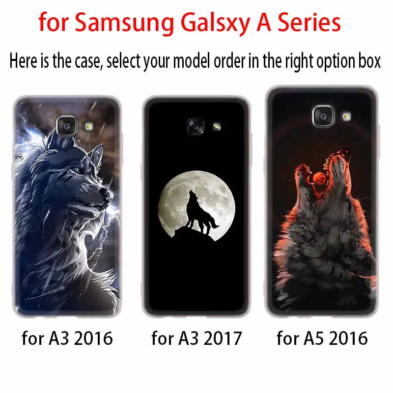 Силиконовый чехол для samsung Galaxy A6 A8 A9 A7 A5 A3 плюс A6S звезда вой картинки волка
