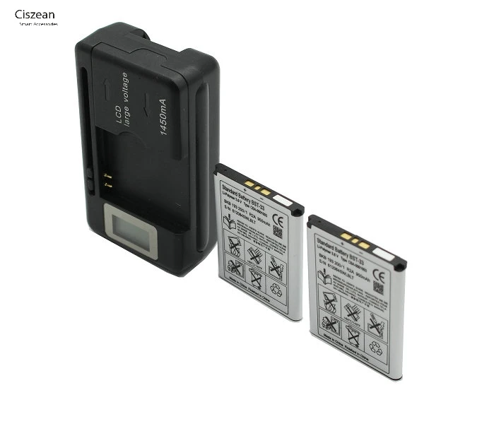 Ciszean 2x BST 33 Замена Батарея для K530 K790 K790i K790C K800 K800i K810i K818C W595C T700 C702 G705 950 мА/ч + ЖК