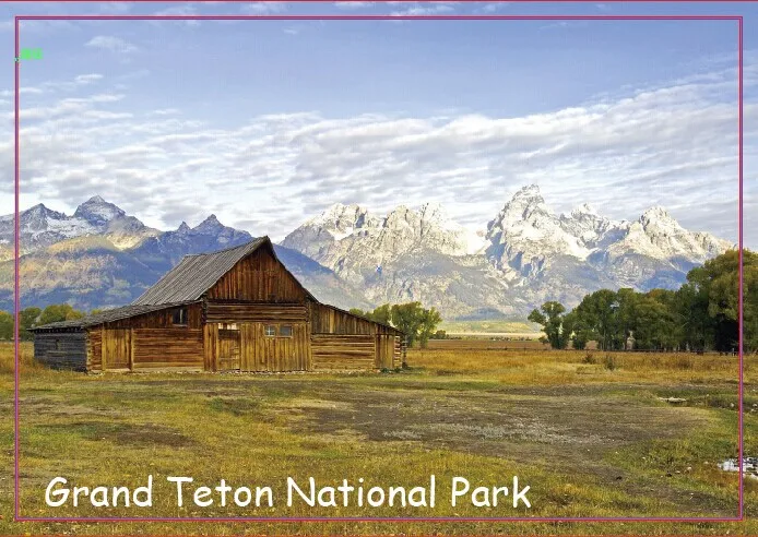 

Travel Refrigerator Magnets 78*54mm,Moulton Barn Grand Teton National Park Wyoming Tourist Magnets 20633;Scene Memory