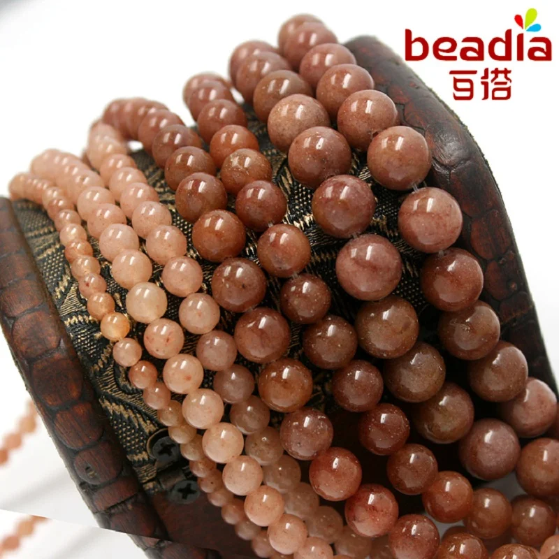 Бусины Из Натурального клубничного хрусталя 39 см/струна для изготовления