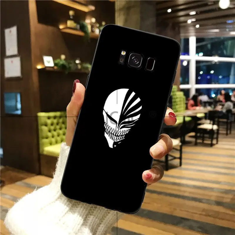 Ruicaica bleach ichigo пустотелая маска цветной чехол для телефона GALAXY s7 edge s8 plus s9 s5 s6