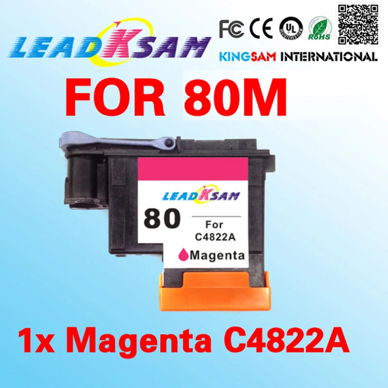 1 шт. LeadKsam mangenta печатающая головка совместима с hp80 C4820A replecement для 80 Designjet 1000 1055|hp c4820a