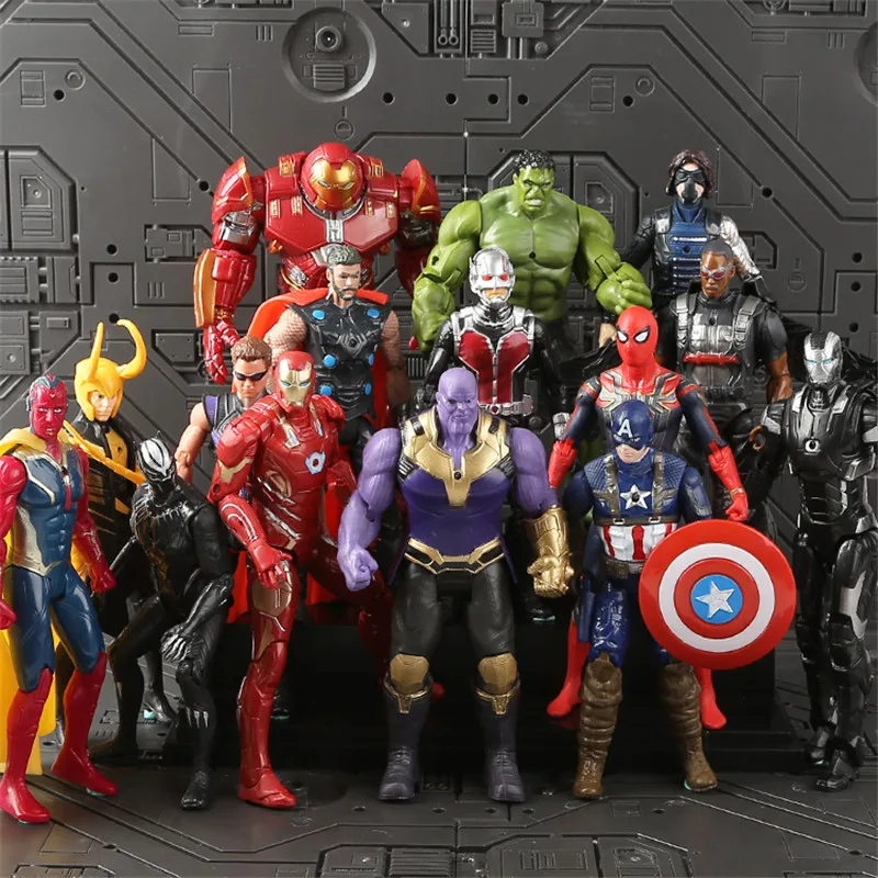 Marvels Мстители эндгейм Супер Герои Фигурки игрушки Железный человек Человек паук