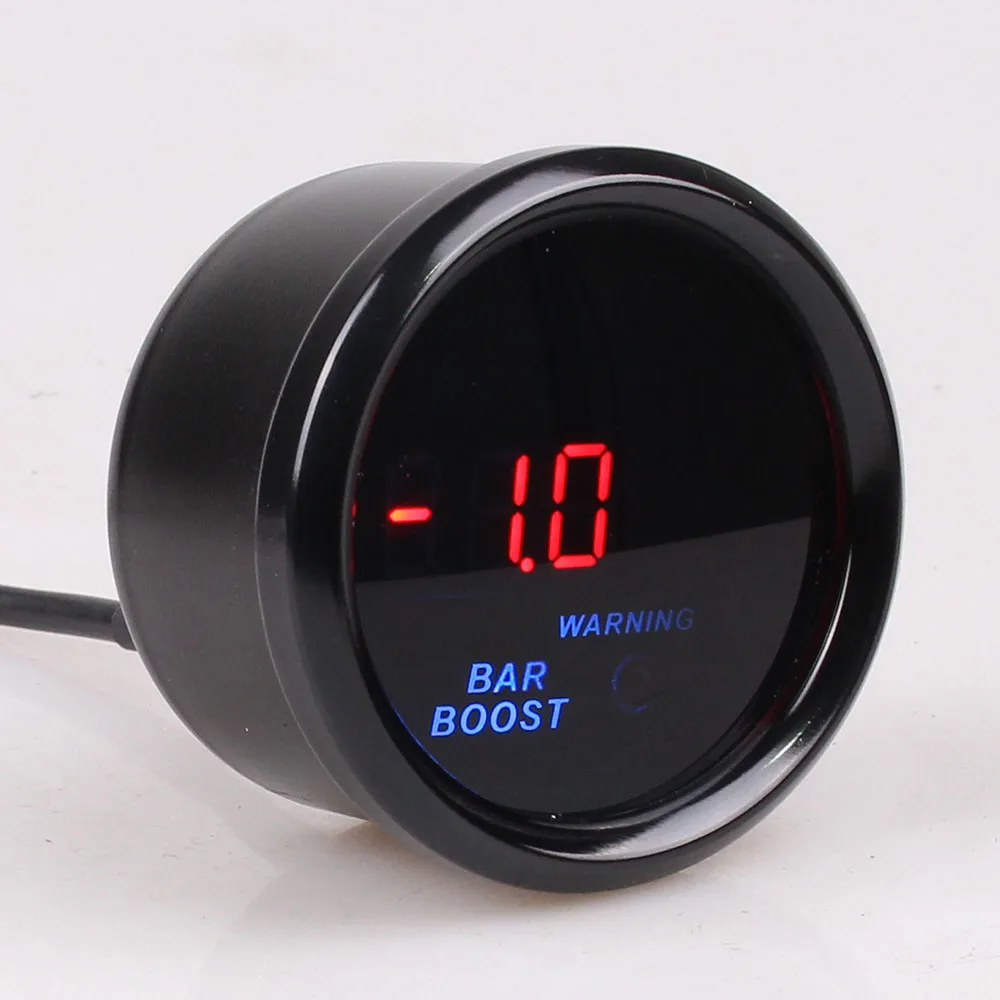 52mm 2inch Led Smoke Lens -1-2Bar Turbo Auto Gauge Boost For 12V Car | Автомобили и мотоциклы