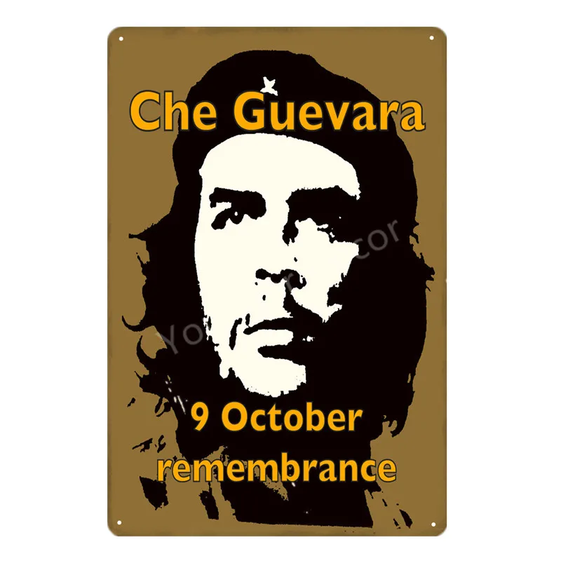 Ретро винтажные металлические вывески Che Guevara плакат настенная художественная роспись табличка для бара кафе комнаты клуба вечерние украшения дома YD046 - Цвет: YD1039
