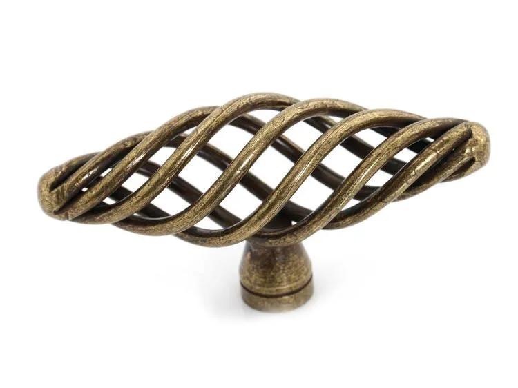 

UNILOCKS 15Pcs/ Lot Big T-Style Omyhome Antique Steel Knobs Birdcage Knob Pull Handle ( D:70MM H:38MM )