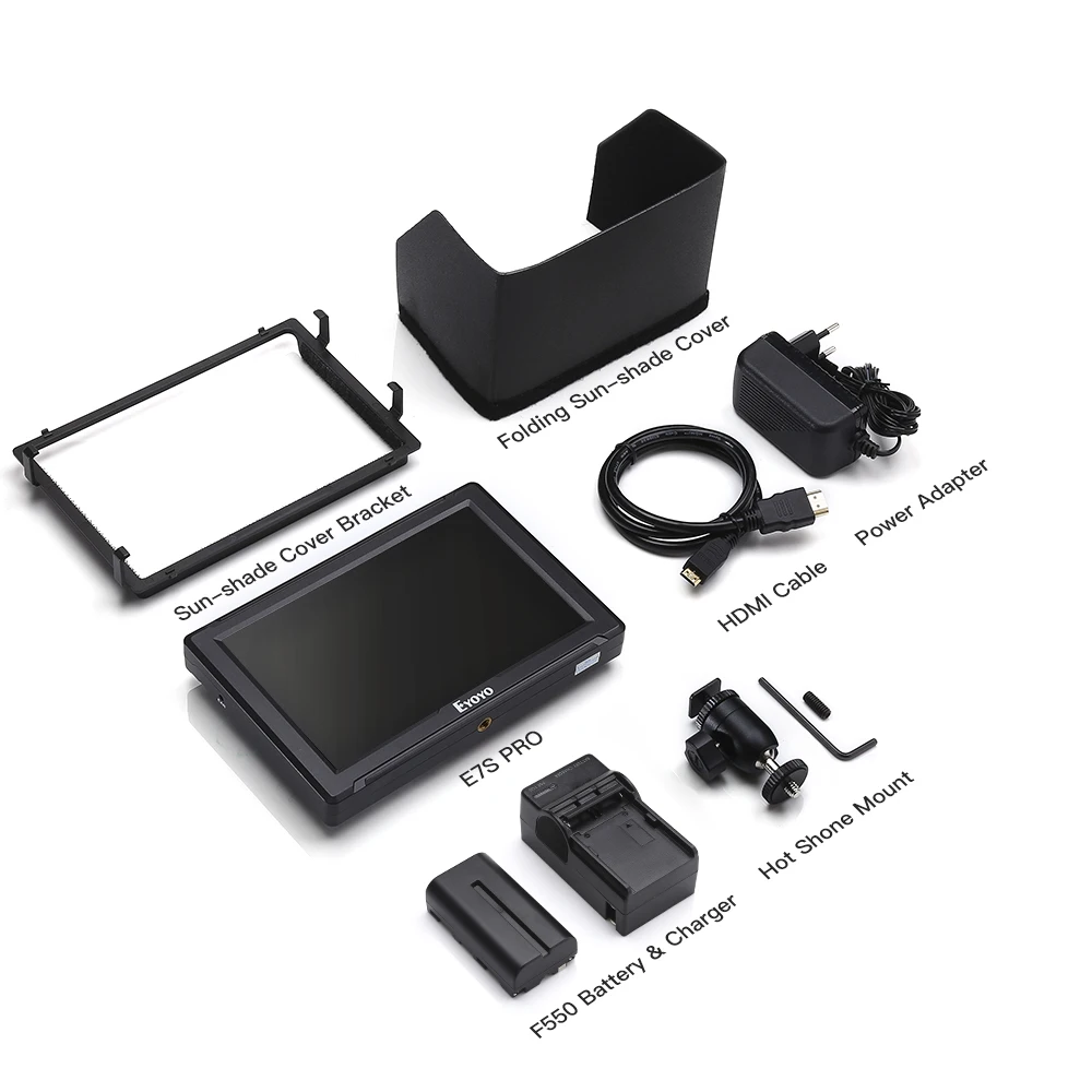 Eyoyo E7S PRO 7 дюймов DSLR на камера полевой монитор ips Full HD 1920x1200 3g SDI 4K HDMI для sony Canon Nikon беззеркальная камера