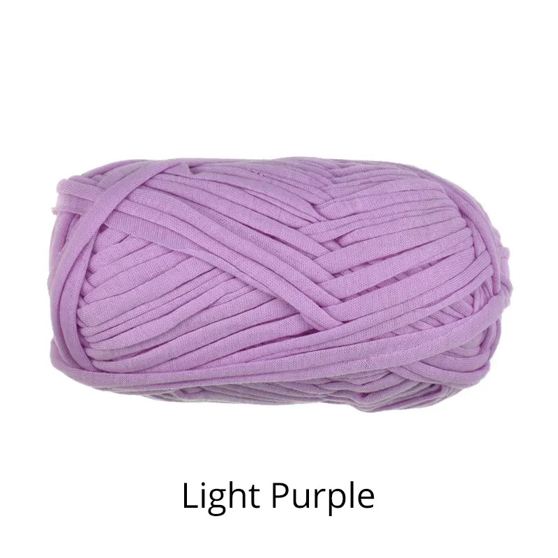 Light Purple Looen 21 Цвета Вязание нить в пряже хлопчатобумажная пряжа из толстой нити Игла DIY Искусство ремесло для кружевом «кроше» сумка 100 г/шт - Цвет: Light Purple