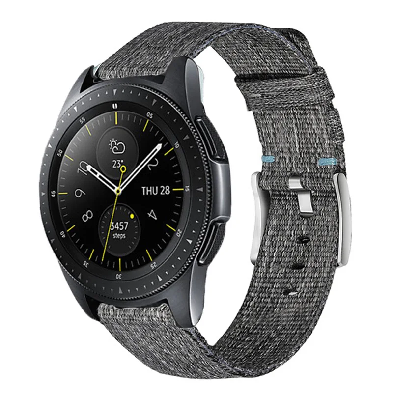 Новый нейлоновый холщовый ремешок для Xiaomi huami Amazfit Bip часов samsung gear S3 S2 браслет