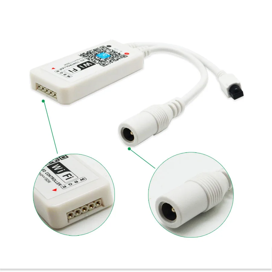 DC9-12V RGB RGBW Wifi LED контроллер android/IOS + 24Key ИК пульт дистанционного управления для SMD 5050