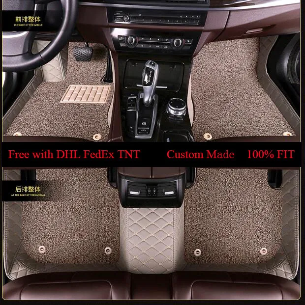 OLPAY Leathe автомобиль коврик для LandRover LR2 LR3 LR4 Discovery Range Rover Evoque Sport freelander двойной Слои