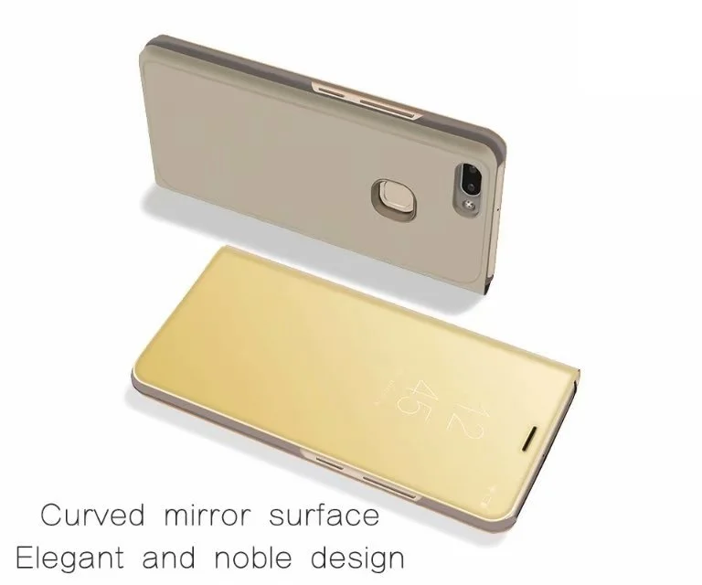 Чехол для Huawei P умный чехол FIG LX1 L21 флип окошко покрытие зеркальная подставка