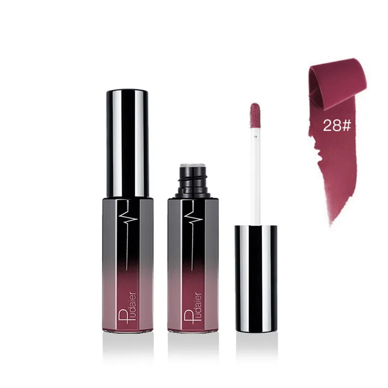 38 Распродажа! Матовая губная помада, набор, мерцающий блеск, жидкая губная помада, водостойкая, стойкий тинт для губ, макияж, профессиональная губная помада - Цвет: 38