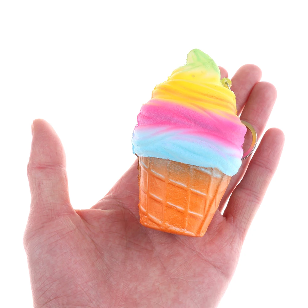 Jumbo декомпрессионные игрушки Squishies Радужное Мороженое Супер медленное