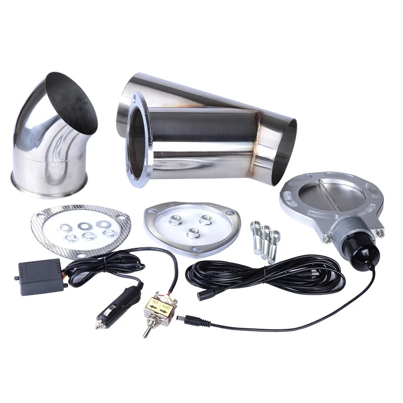 

4,0 дюйма удаленный Управление вырезать Нержавеющая сталь Y заголовки Catback пара Электрический Выпускной вырез трубы комплект