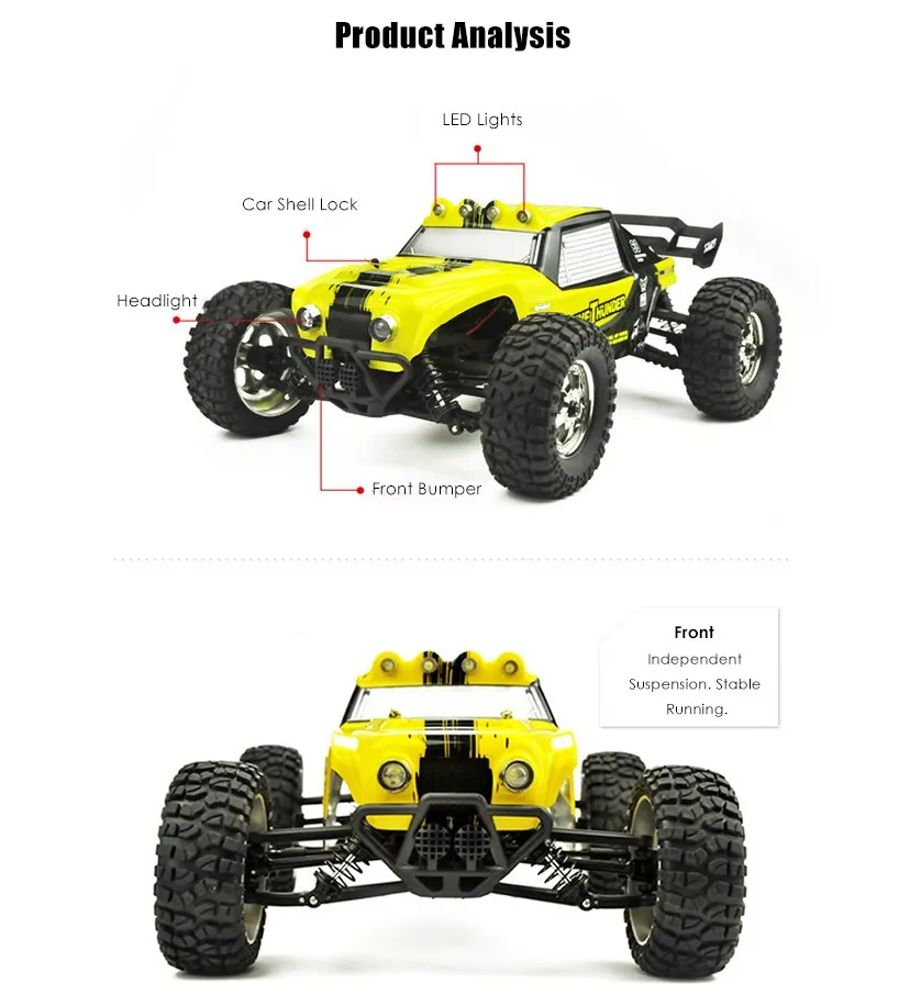 2 4 ghz RC автомобиль 1/12 4WD с дистанционным управлением водонепроницаемый Багги
