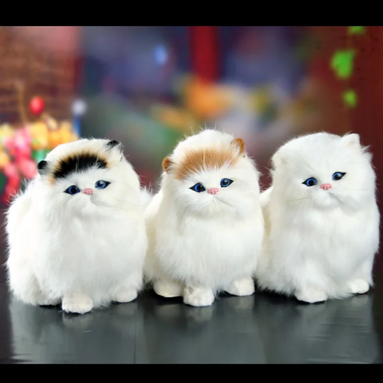 5 цветов, звучащий котенок, черная кошка, плюшевая игрушка, мягкий подарок для девочки, имитация сидящего кота, реалистичный, мурлыкающий звук, электронная кукла для кошки