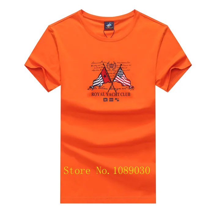 5901-ORANGE Лето, уличная Мужская футболка, короткий рукав, с буквенным принтом, Tace& Shark, брендовая мужская футболка, homme camisetas, футболки - Цвет: 5901-ORANGE