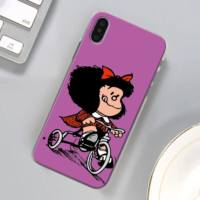 Mafalda чехол для телефона для Apple iPhone X XR 7 8 Plus 6 6s Plus XS MAX 11 Pro Max SE чехол для телефона Coque