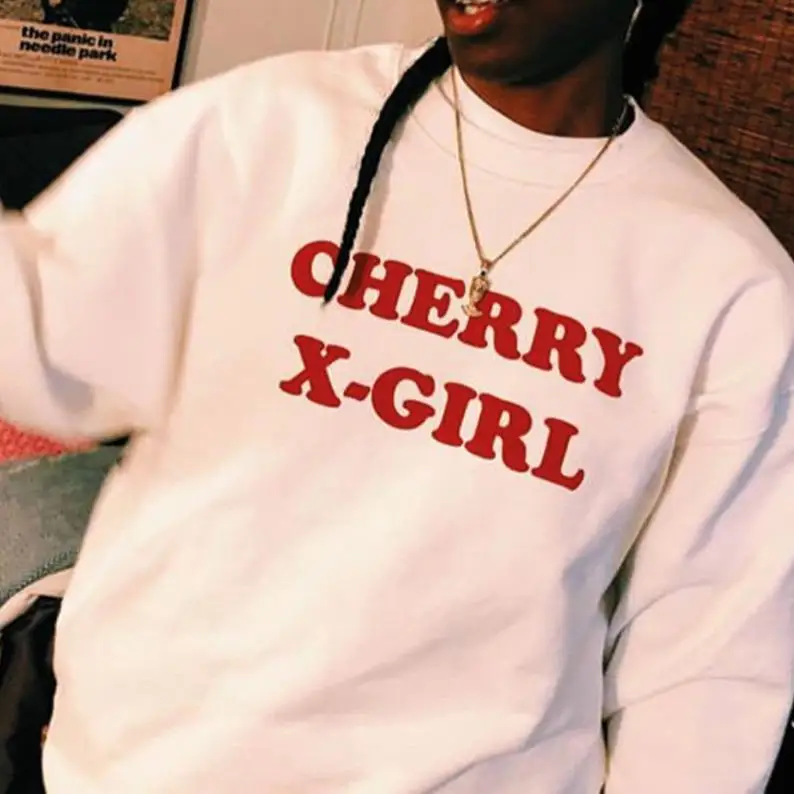 Свитшот Sugarbaby с изображением вишни X джемпер для девочек одежда в эстетическом