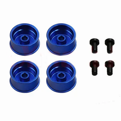 4pcs Tamiya Mini 4WD Racer Parts Homemade Learning Four-wheel Drive Accessories Medium-Diameter Aluminum Alloy Wheels 94992C | Игрушки и