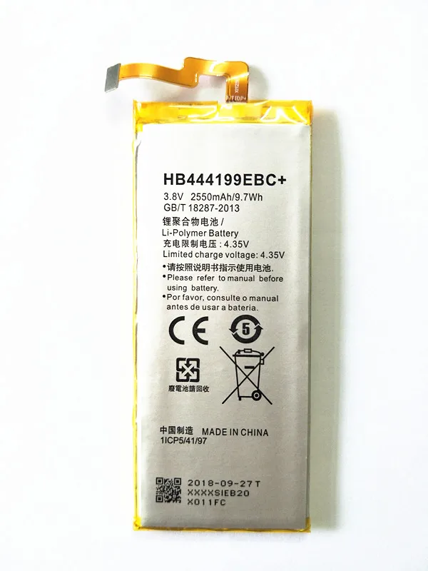 АЗК 2550 мА/ч HB444199EBC + аккумулятор для Huawei Честь 4C C8818 mп CL00 CHM TL00H UL00 G Play Mini Honor чехол