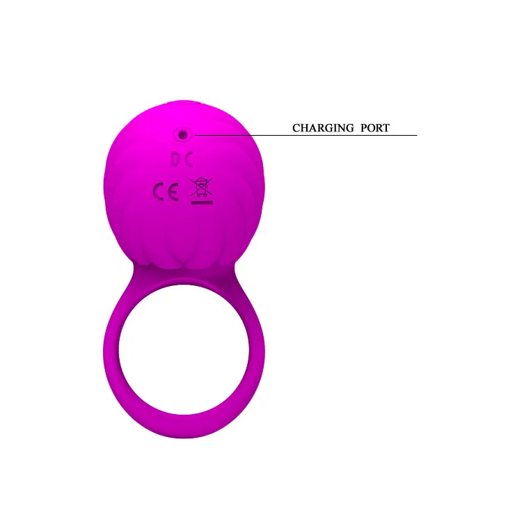 Силиконовый вибратор Pretty love 3 function fan вращающийся Вращающийся для пениса массажер