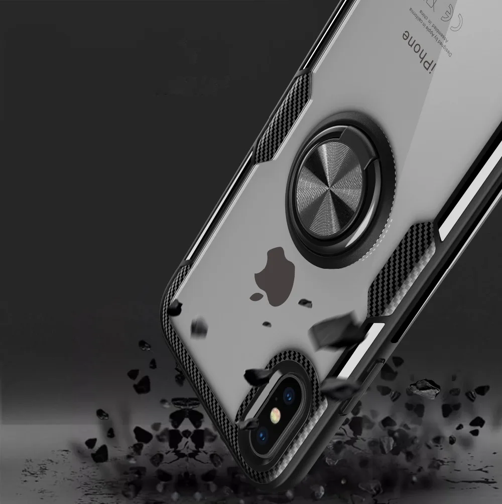 Чехол-накладка для Xiaomi Redmi Note 5 Pro Mi 8 SE прозрачный акриловый с магнитным держателем