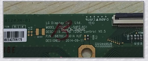 Бесплатная доставка оригинальный T con LC550EQL SHP2 831 V15 55UHD 120HZ контроль V0.5 6870C 0561A