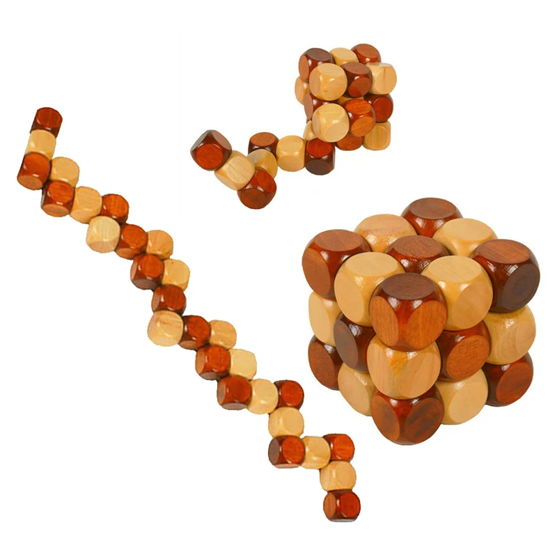 Детские деревянные Волшебные кубики для взрослых Повседневная разблокировочная