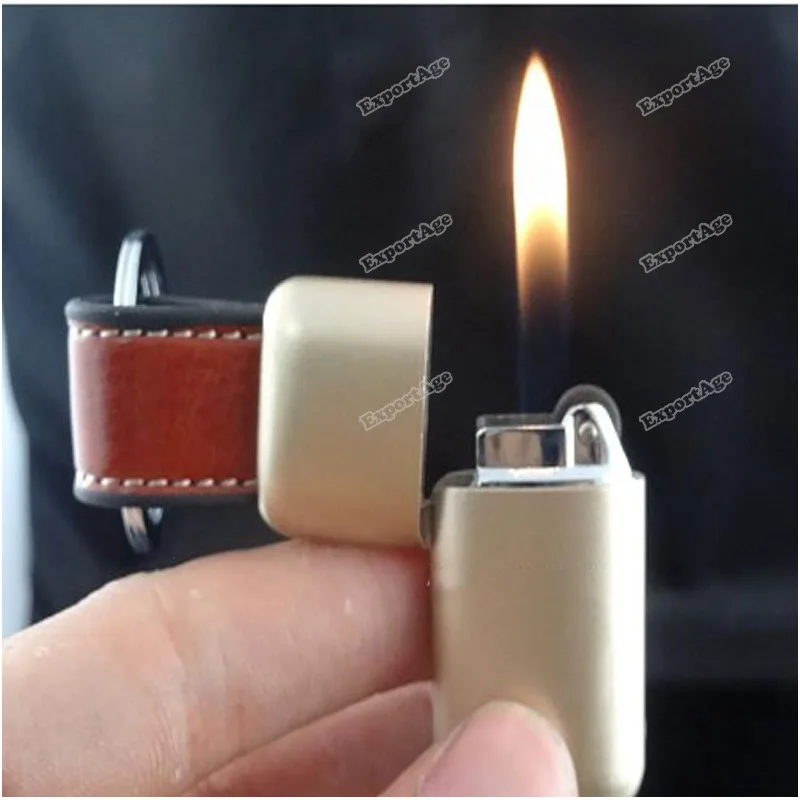 Exportage New hot Hot Fashion Portabale Leather Pendant Keychain Striker Flame Lighter Key Chain Exquisite! | Игрушки и хобби