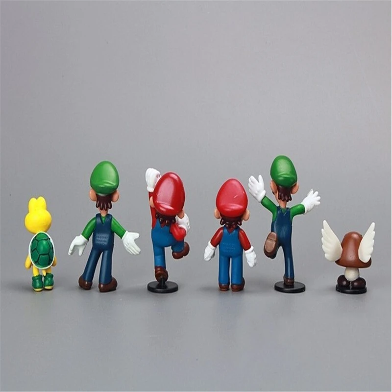 18 unids/Набор 3-7 см Super Mario Bros juguetes modelo 1 Unidades caliente juego figura juguete Mari | Игрушки и хобби