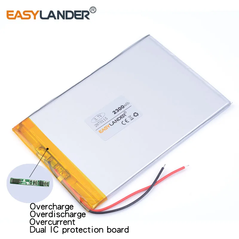 

best battery brand 3.7 V 2970115 2300mah tablet battery brand tablet general polymer lithium battery andorid phone