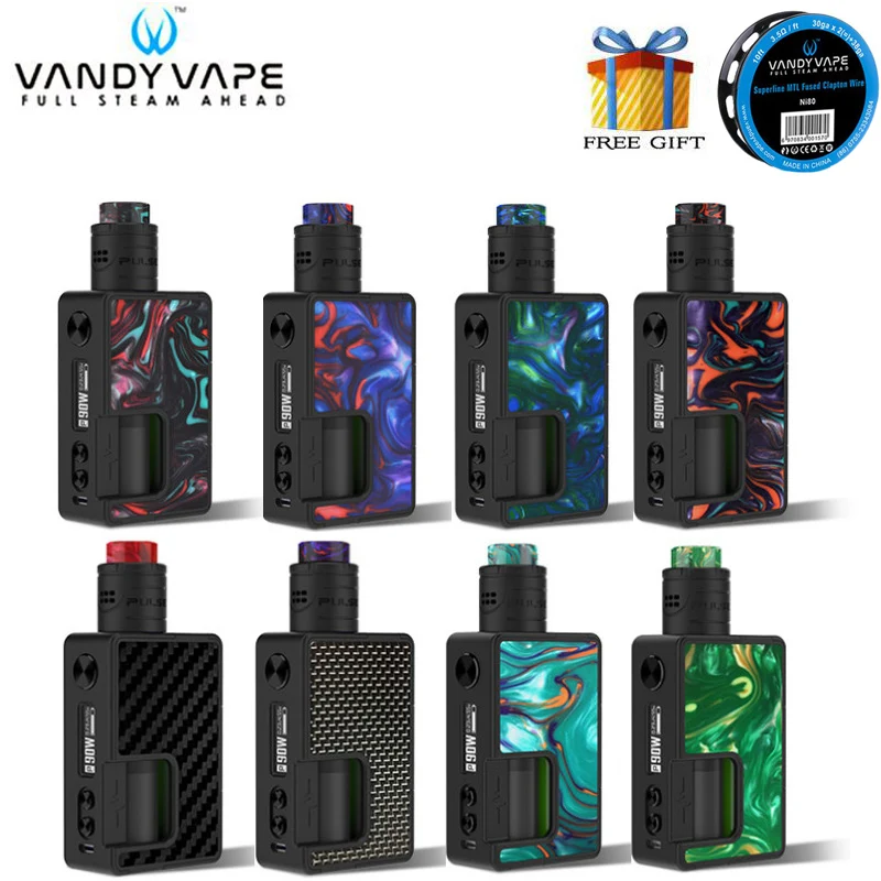 Новый Цвет PULSE X BF комплект Стандартный версия 90 Вт импульсный MOD Vape с 8 мл блок