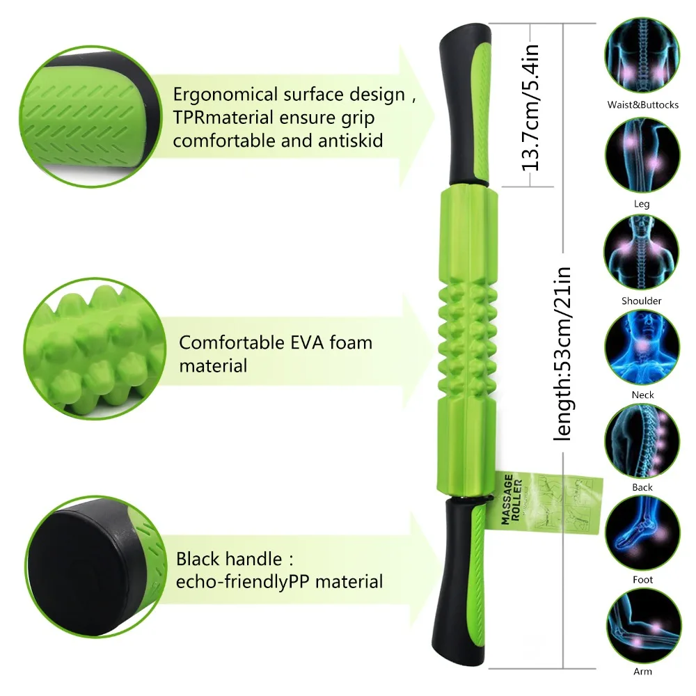 Массажер для мышц GR рельефная мышца|foam massage roller|foam massagemuscle roller |