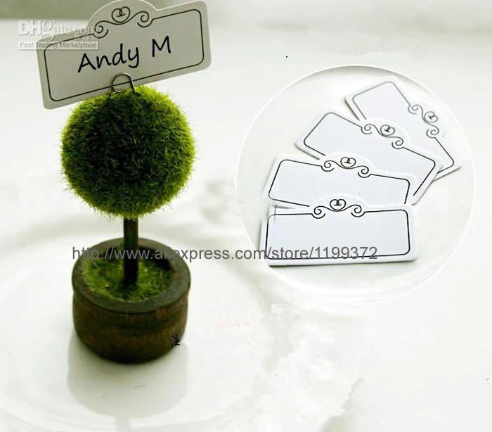 Бесплатная доставка 100 шт./лот свадебное дерево Топиарий фото и место держатель