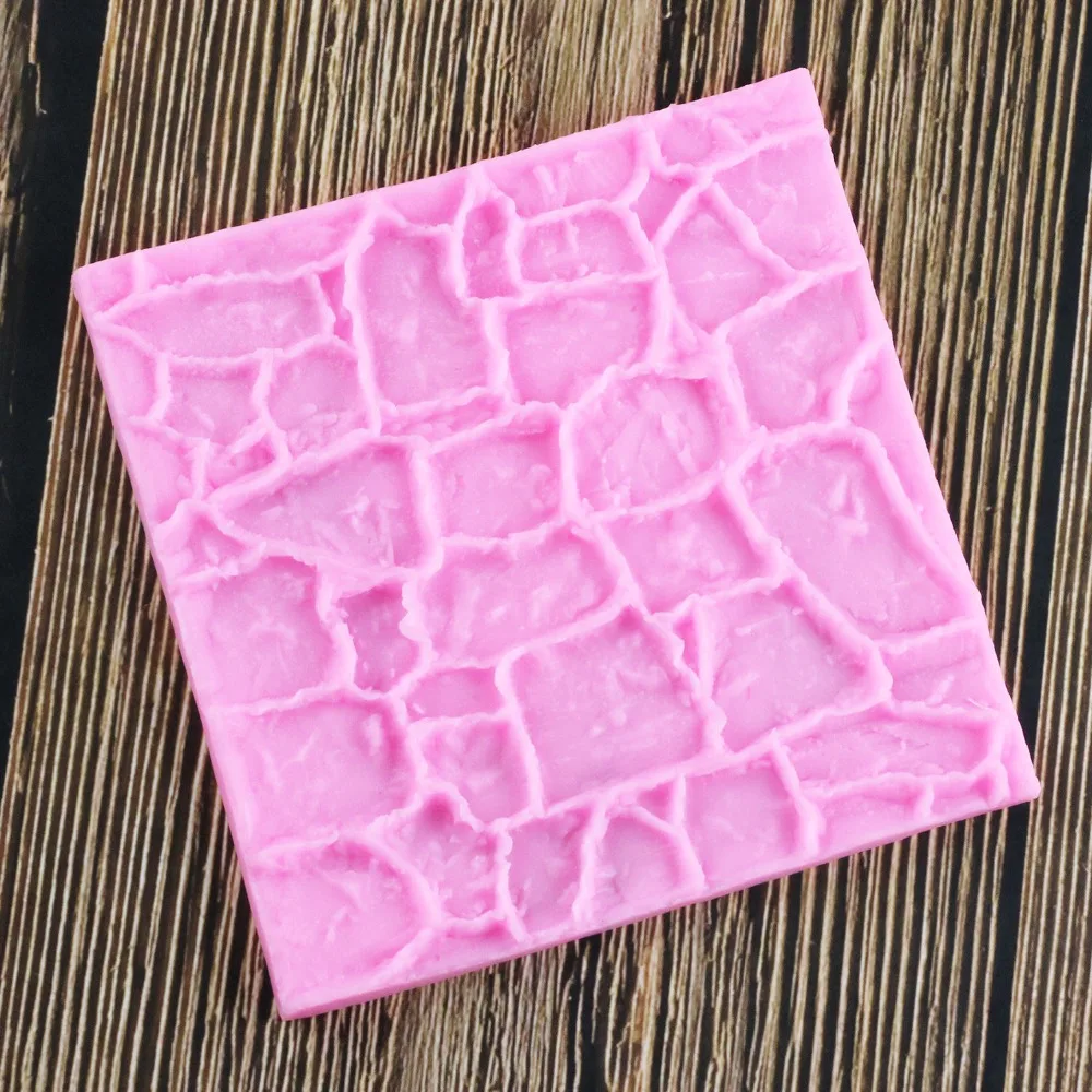 Творческий камень булыжник зерна полоса Fondant (сахарная) Мыло Формы Торт Еда Класс
