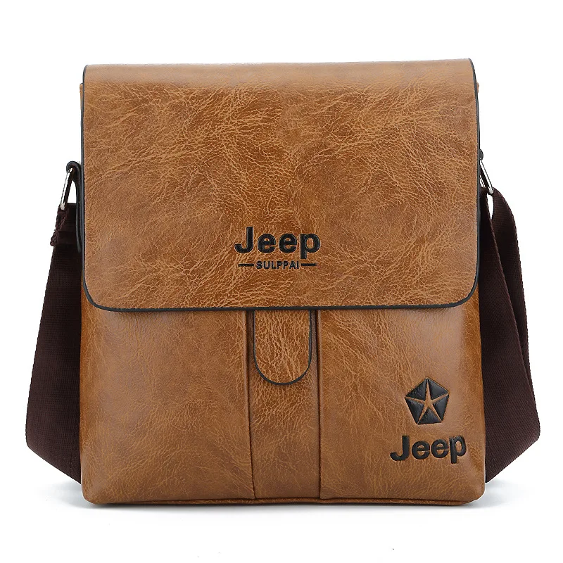 Мужская сумка мессенджер JEEP модная деловая Повседневная через плечо из