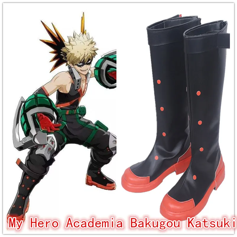 Распродажа аниме ботинки Bakugou Katsuki для косплея моя геройская Академия обувь на