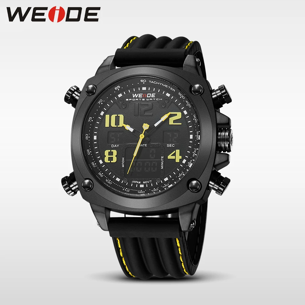 WEIDE подлинной новый Топ Роскошные Брендовые спортивные часы Множественный