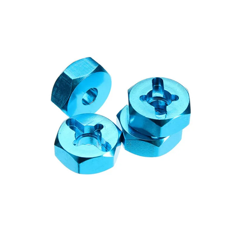 JIMITU 4 шт. 1/18 WLtoys A949 A959 A969 A979 K929 обода колеса Hex 7 мм обновление 12 мм адаптер из алюминиевого сплава может использовать шины 1/10