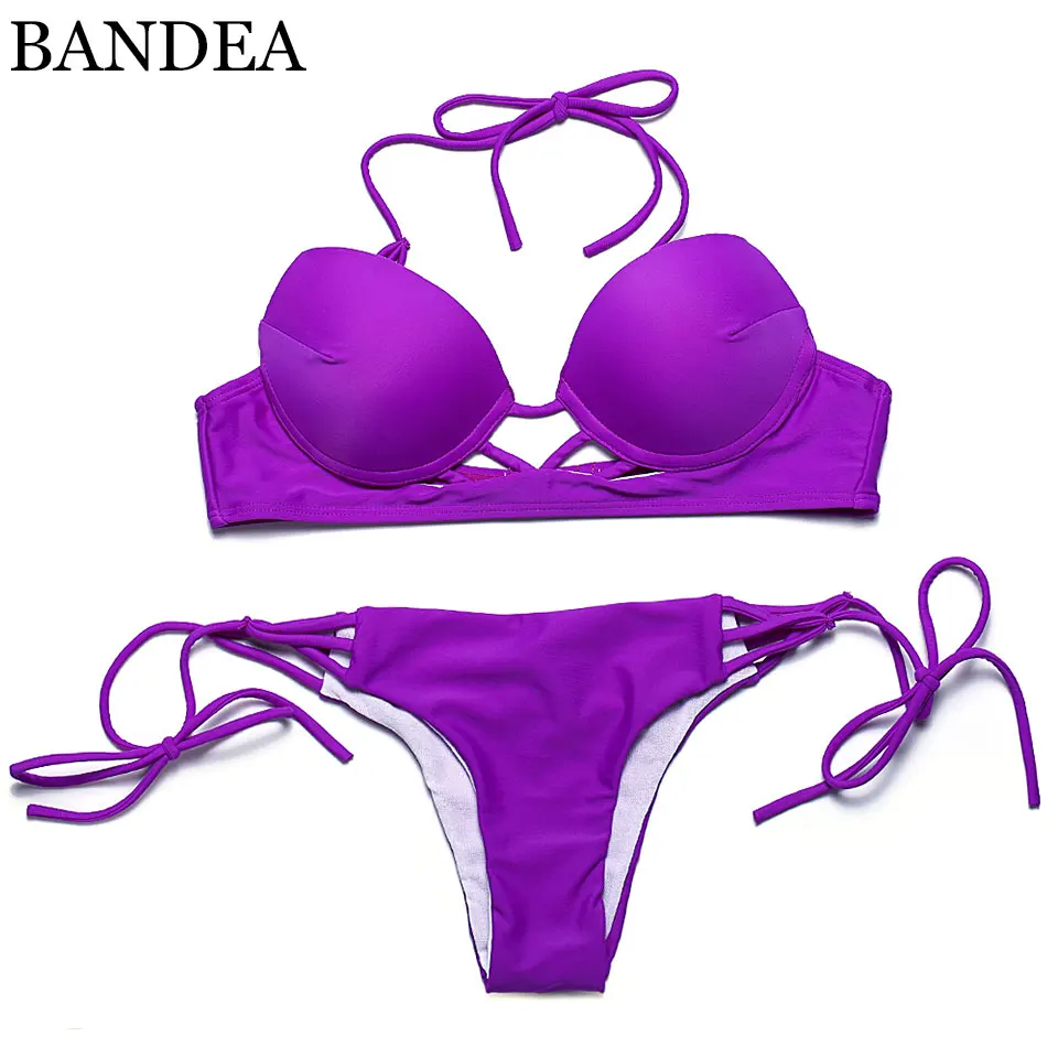 BANDEA комплект бикини бразильские купальники лето 2019 пуш ап сексуальные женский