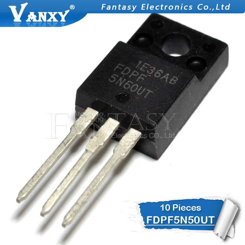 10 шт. FDPF5N50UT TO-220F FDPF5N50-220 5N50 5N50UT 500V 5A FDPF5N50T FDPF5N50FT