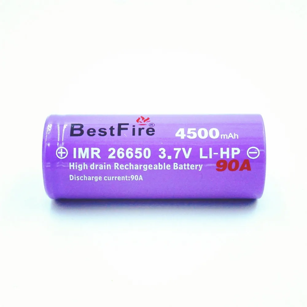 4 шт. Bestfire 26650 IMR 4500 мАч 90ALi-ion перезаряжаемая батарея 3 7 в литиевая для электронной