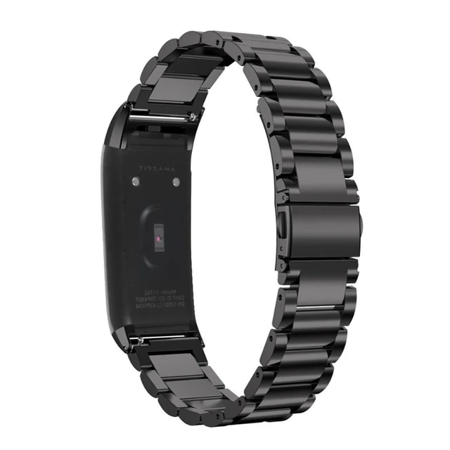 Ремешок из нержавеющей стали для Huami Amazfit Cor Замена удобный модный браслет ремешок для часов для Huami Amazfit Cor Band - Цвет: Black